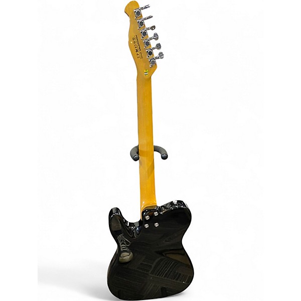 Used Leo Jaymz POPCASTER Black Solid Body Electric Guitar