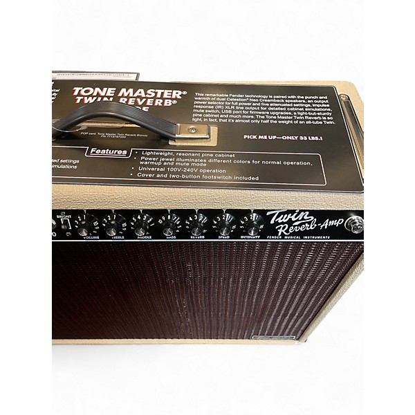 Used Fender Tone Master Twin Reverb 200W 2x12 Guitar Combo Amp