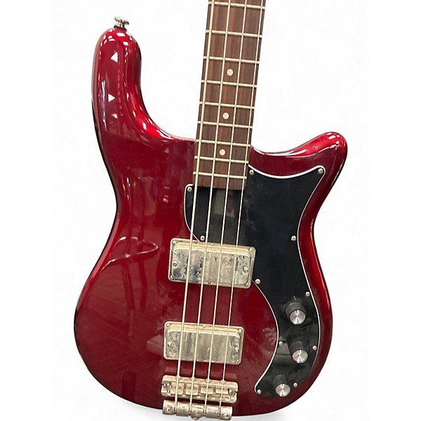 Used Epiphone Embassy Pro Candy Apple Red Electric Bass Guitar