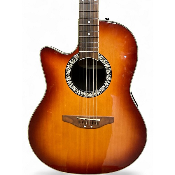 Used Ovation LCC O47 2 Color Sunburst Acoustic Electric Guitar