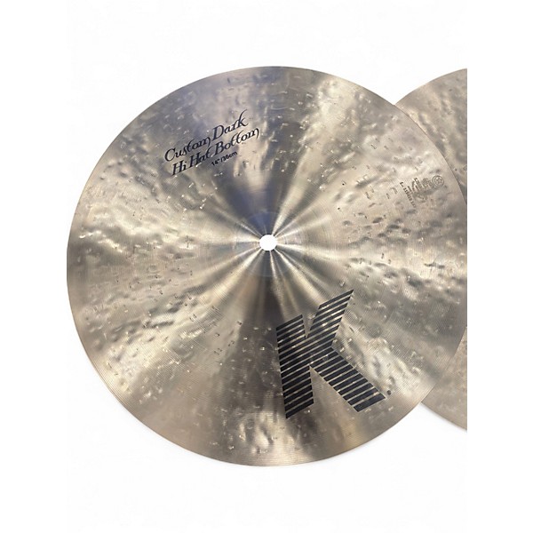 Used Zildjian 14in Zildjian 14in K Custom Dark Hi Hat Pair Cymbal