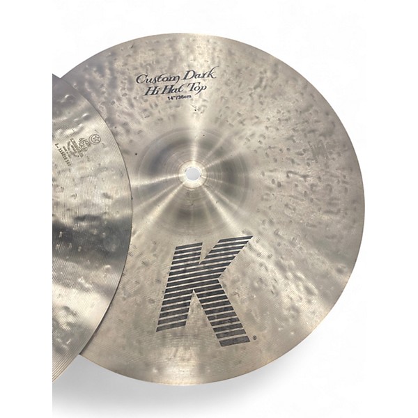 Used Zildjian 14in Zildjian 14in K Custom Dark Hi Hat Pair Cymbal