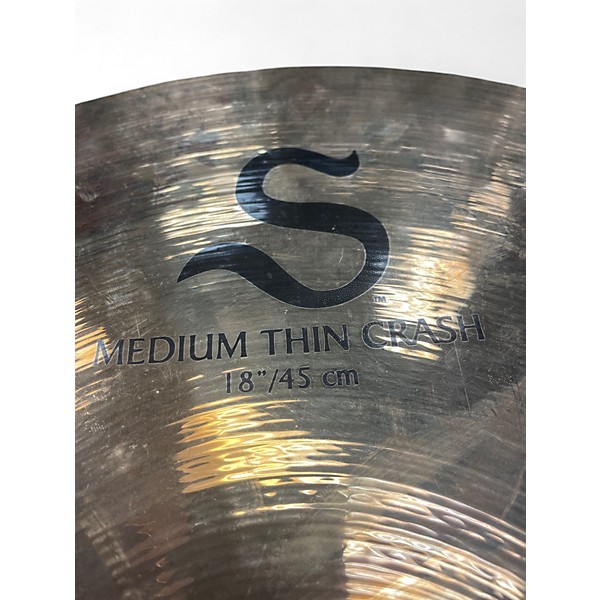Used Zildjian 18in S Medium Thin Crash Cymbal