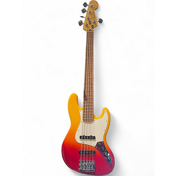 Used Fender Player Plus Jazz Bass V TV Yellow Electric Bass Guitar