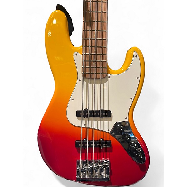 Used Fender Player Plus Jazz Bass V TV Yellow Electric Bass Guitar