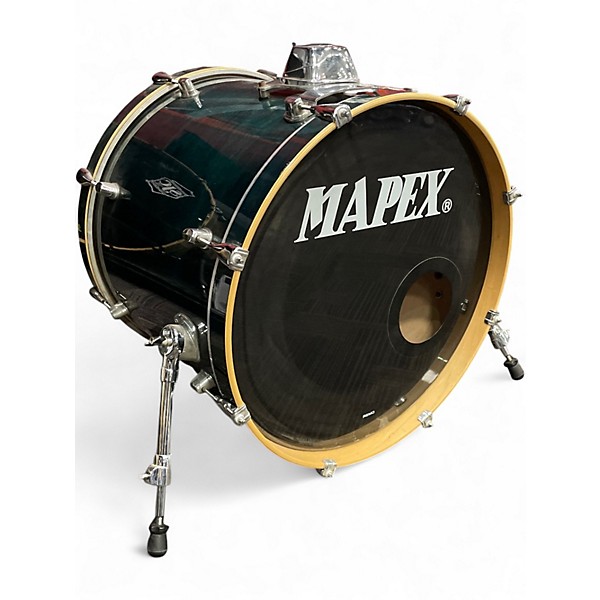 Used Mapex 6 Piece PRO M Trans Blue Drum Kit
