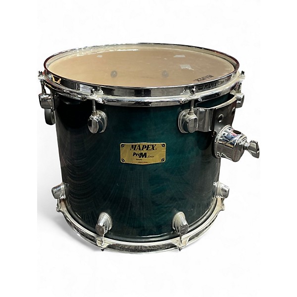 Used Mapex 6 Piece PRO M Trans Blue Drum Kit