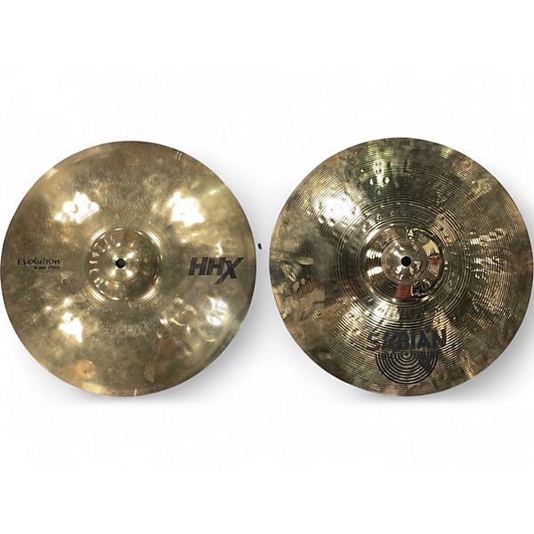 Used SABIAN 14in HHX EVOLUTION HI HAT PAIR Cymbal
