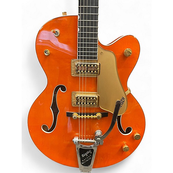 Used Gretsch Guitars G6120-60 Chet Atkins Signature Orange Hollow Body Electric Guitar