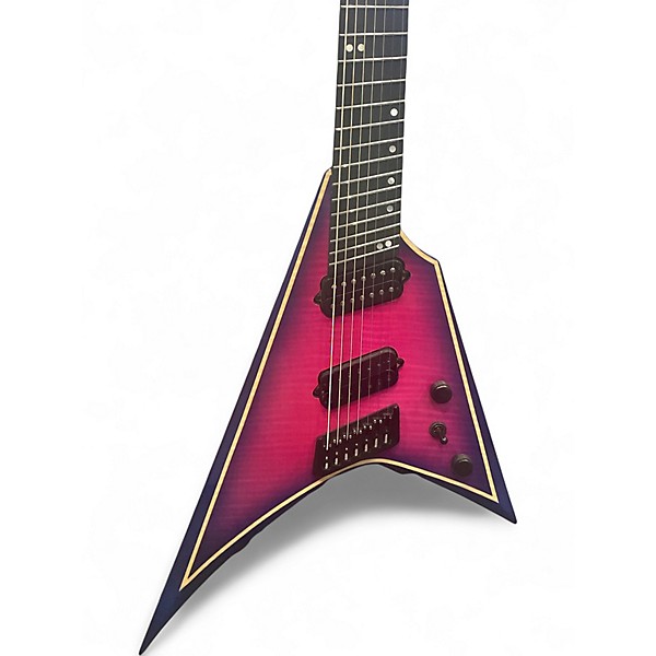 Used Ormsby Metal V Shocking Pink Solid Body Electric Guitar