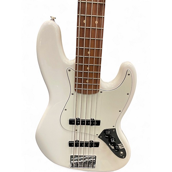 Used Fender PLAYER JAZZ BASS V White Electric Bass Guitar