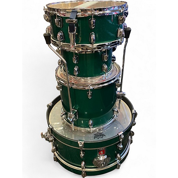 Used Premier 4 Piece Artist Club Birch British Racing Green Drum Kit