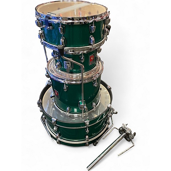 Used Premier 4 Piece Artist Club Birch British Racing Green Drum Kit