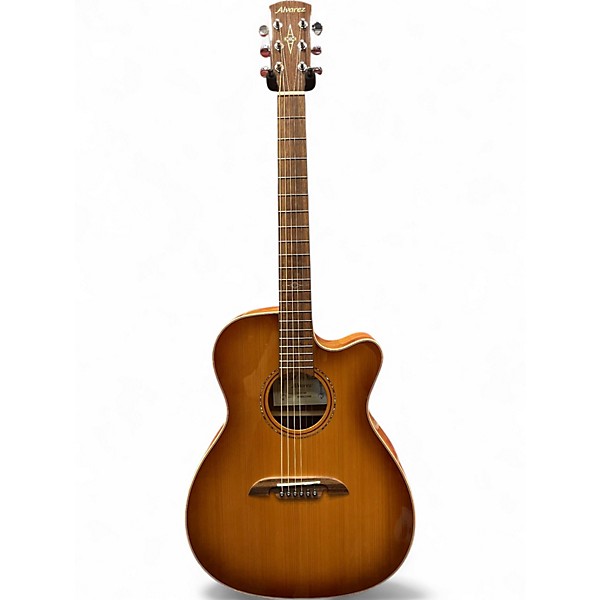 Used Alvarez AFA95CE Shadow Burst Acoustic Electric Guitar