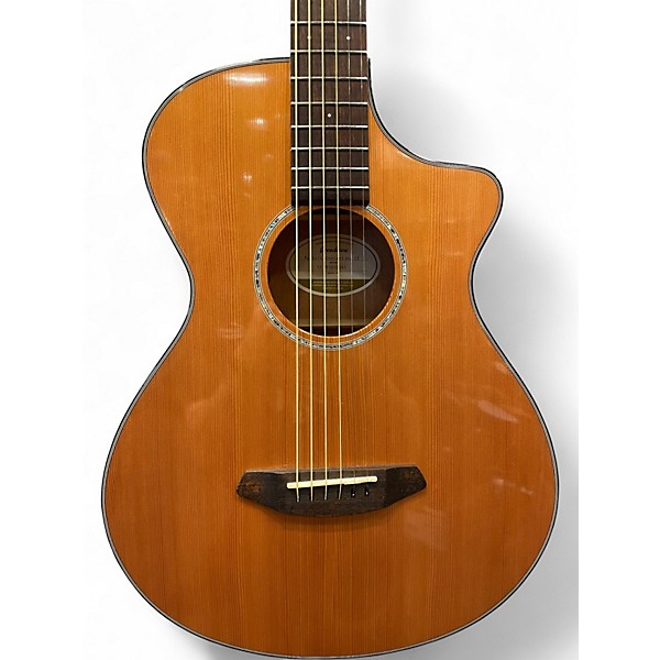 Used Breedlove Pursuit Concert Natural Acoustic Electric Guitar