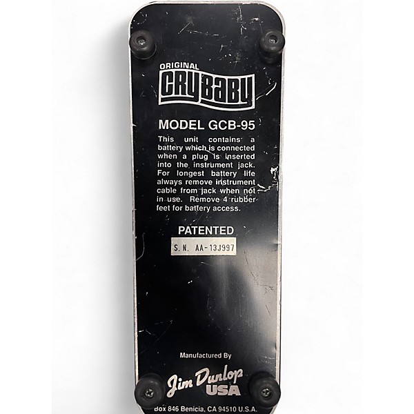 Used Dunlop Original Cry Baby Wah Effect Pedal