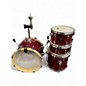 Used SONOR 4 Piece AQX Micro Red Moon Sparkle Drum Kit thumbnail