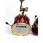 Used SONOR 4 Piece AQX Micro Red Moon Sparkle Drum Kit