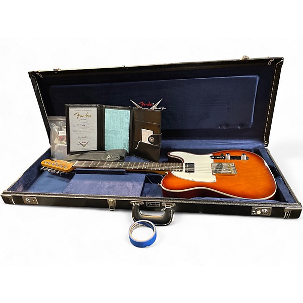 Used 2024 Fender Custom Shop American Custom Telecaster HS Rosewood NOS Violin Burst Solid Body Electric Guitar