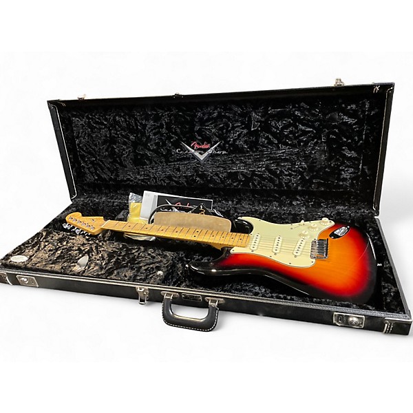 Used 2007 Fender Custom Shop Classic Stratocaster V Neck Maple 3 Tone Sunburst Solid Body Electric Guitar