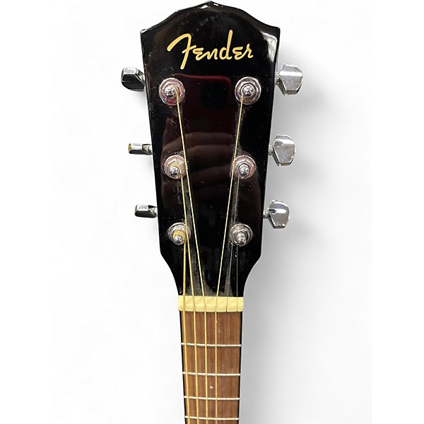 Used 2017 Fender CD60 Dreadnought Black Acoustic Guitar