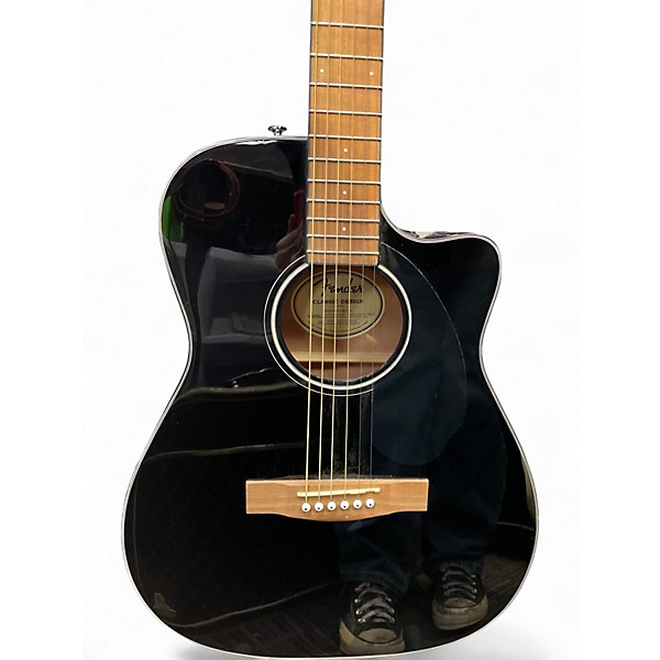 Used 2017 Fender CD60 Dreadnought Black Acoustic Guitar