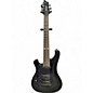 Used 1999 Schecter Guitar Research 007 Elite Left Handed Translucent Black Solid Body Electric Guitar thumbnail