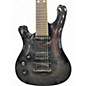 Used 1999 Schecter Guitar Research 007 Elite Left Handed Translucent Black Solid Body Electric Guitar