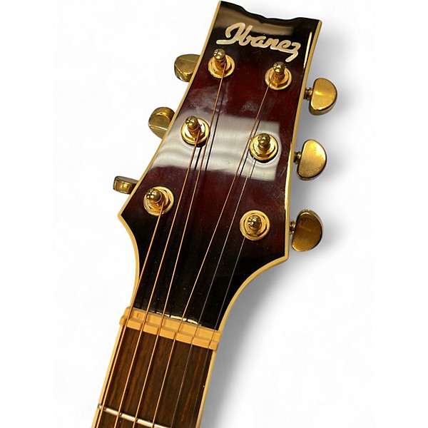 Used Ibanez AC300E red Acoustic Electric Guitar
