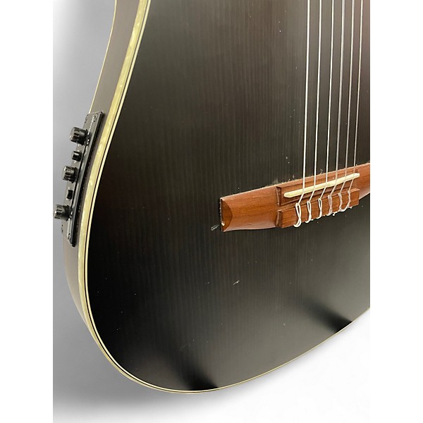 Used 2024 Ibanez TOD10N Tim Henson Signature Black Flat Classical Acoustic Electric Guitar