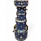 Used DW 5 Piece Collectors Series Blue Broken Glass Drum Kit thumbnail