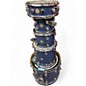 Used DW 5 Piece Collectors Series Blue Broken Glass Drum Kit