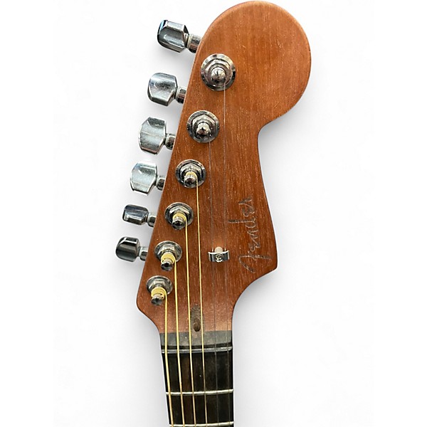 Used Fender American Acoustasonic Jazzmaster Natural Acoustic Electric Guitar
