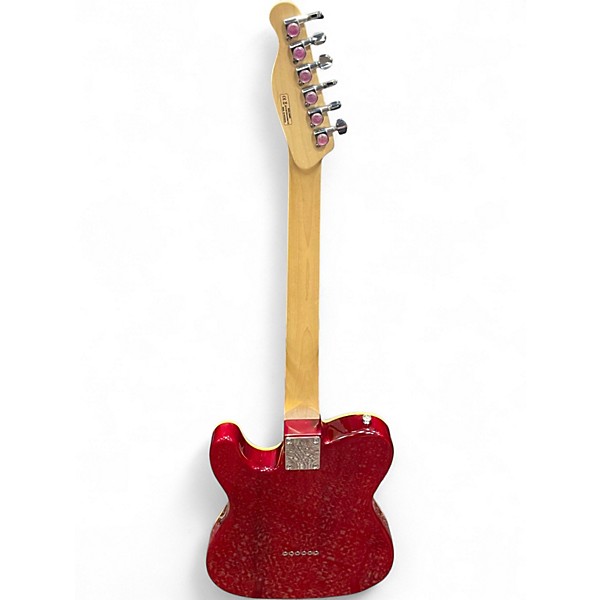 Used Harley Benton TE 90 QM Trans Red Hollow Body Electric Guitar