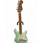 Used 2023 Fender dELUXE PLAYER STRATOCASTER Surf Green Solid Body Electric Guitar thumbnail