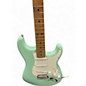 Used 2023 Fender dELUXE PLAYER STRATOCASTER Surf Green Solid Body Electric Guitar
