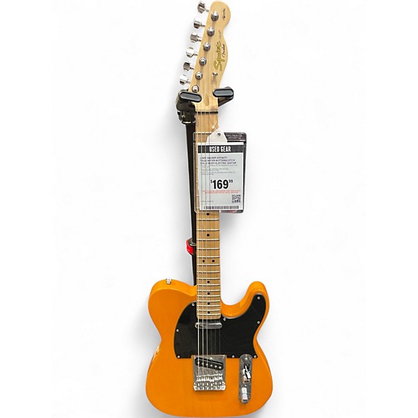 Used Squier Affinity Telecaster Butterscotch Solid Body Electric Guitar