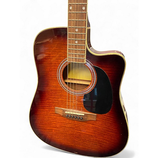 Used Carlo Robelli ThinLine 2 Color Sunburst Acoustic Guitar