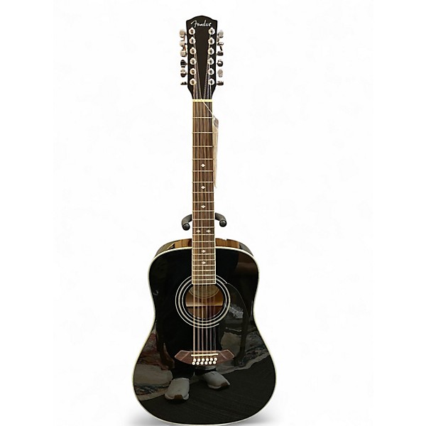 Used Fender CD160E Black 12 String Acoustic Electric Guitar