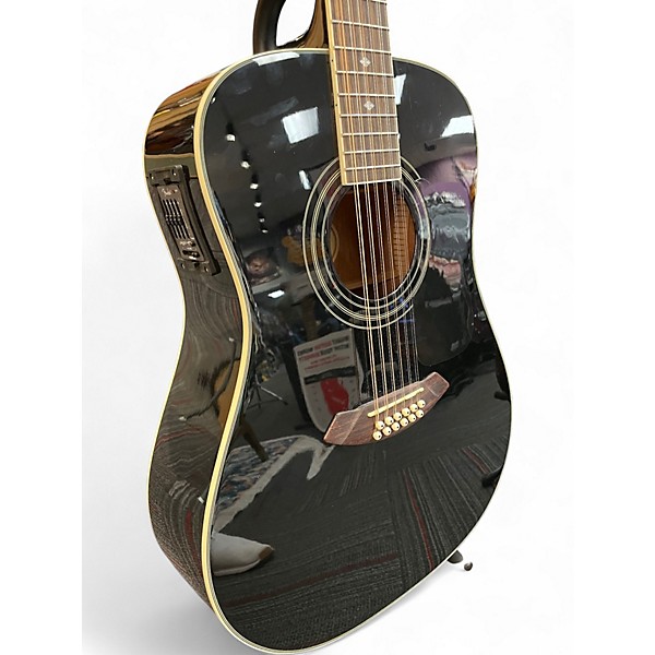 Used Fender CD160E Black 12 String Acoustic Electric Guitar