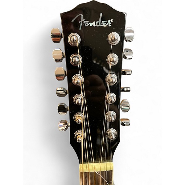 Used Fender CD160E Black 12 String Acoustic Electric Guitar