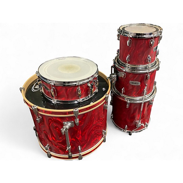 Used Mapex 5 Piece M SERIES 5 PIECE KIT RED SATIN FLAME Drum Kit