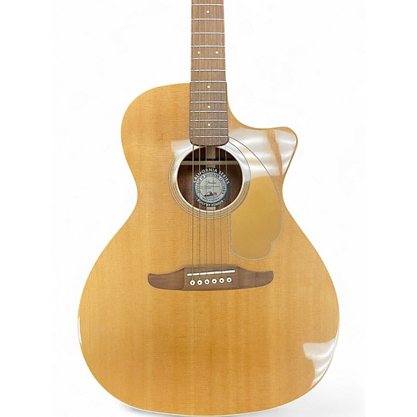 Used Fender Newporter Player Natural Acoustic Electric Guitar