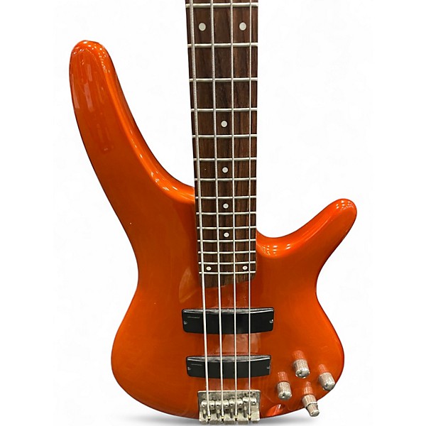 Used Ibanez SR300 Orange Electric Bass Guitar