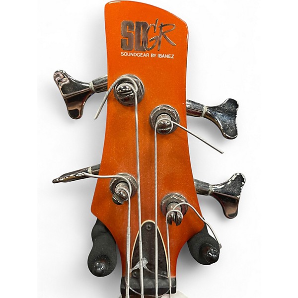 Used Ibanez SR300 Orange Electric Bass Guitar