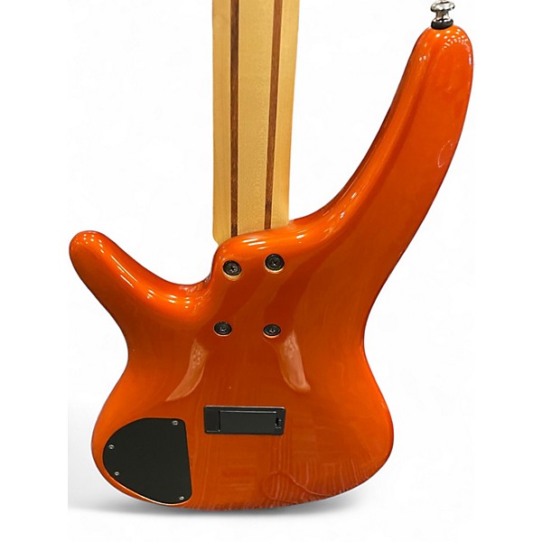 Used Ibanez SR300 Orange Electric Bass Guitar