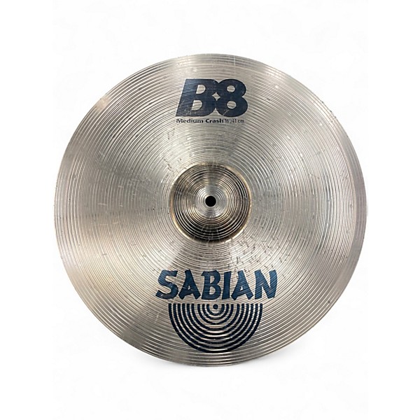 Used SABIAN 16in B8 Medium Crash Cymbal