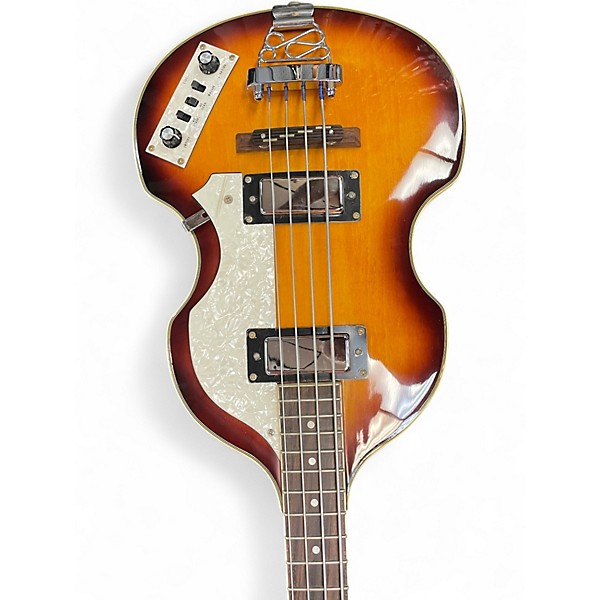 Used Jay Turser JTB2B 3 Tone Sunburst Electric Bass Guitar