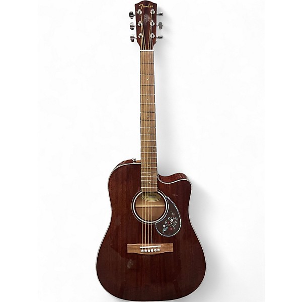 Used Fender CD60CE Mahogany Natural Acoustic Electric Guitar