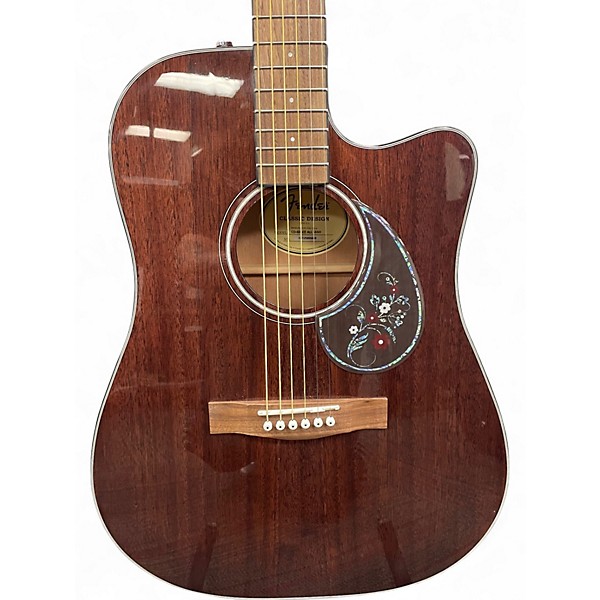 Used Fender CD60CE Mahogany Natural Acoustic Electric Guitar